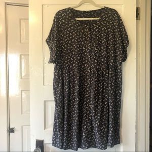 Madewell Button-Front Mini Dress in Spring Fling